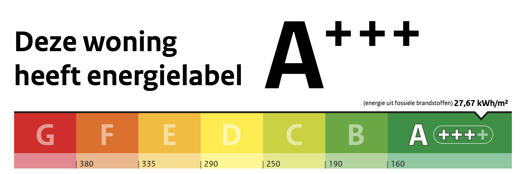 Voorbeeld van een energielabel A+++